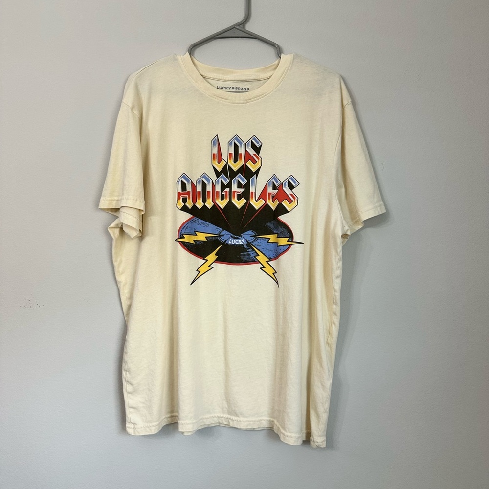 Lucky Brand Off-White Los Angeles Graphic Tee